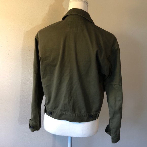 Forever 21 Cropped Army Jacket - S - Picture 3 of 4